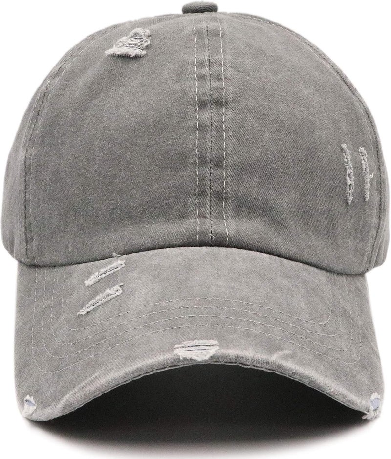 ProMindFun Womens Pony Hat High Ponytail Baseball Cap Girls Messy Bun Caps Camouflage Trucker Bad Hair Day Adjustable Dad Hat - Image 5
