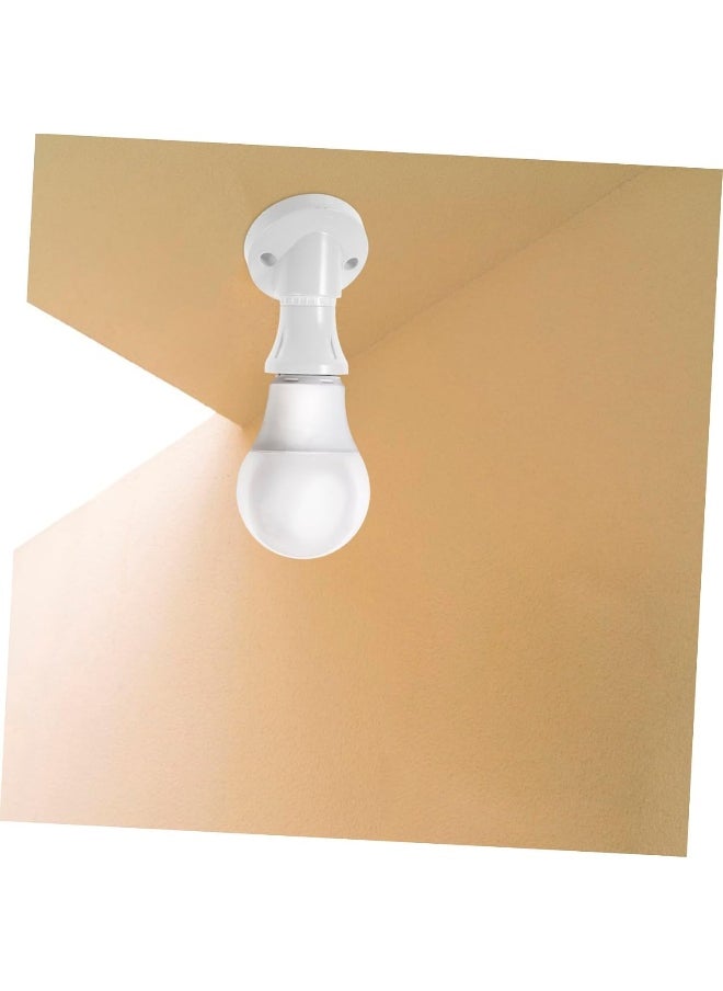 melfi Melfi E27 Screw Angle Lamp Socket â€“ Replacement Light Holder for Desk & Ceiling Lamps â€“ Durable Lamp Holder for Standard Bulbs (Angle Batten Holder, 1, PCS)  - Image 4