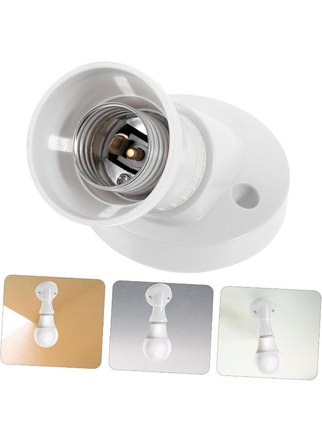 melfi Melfi E27 Screw Angle Lamp Socket â€“ Replacement Light Holder for Desk & Ceiling Lamps â€“ Durable Lamp Holder for Standard Bulbs (Angle Batten Holder, 1, PCS)  - Image 5