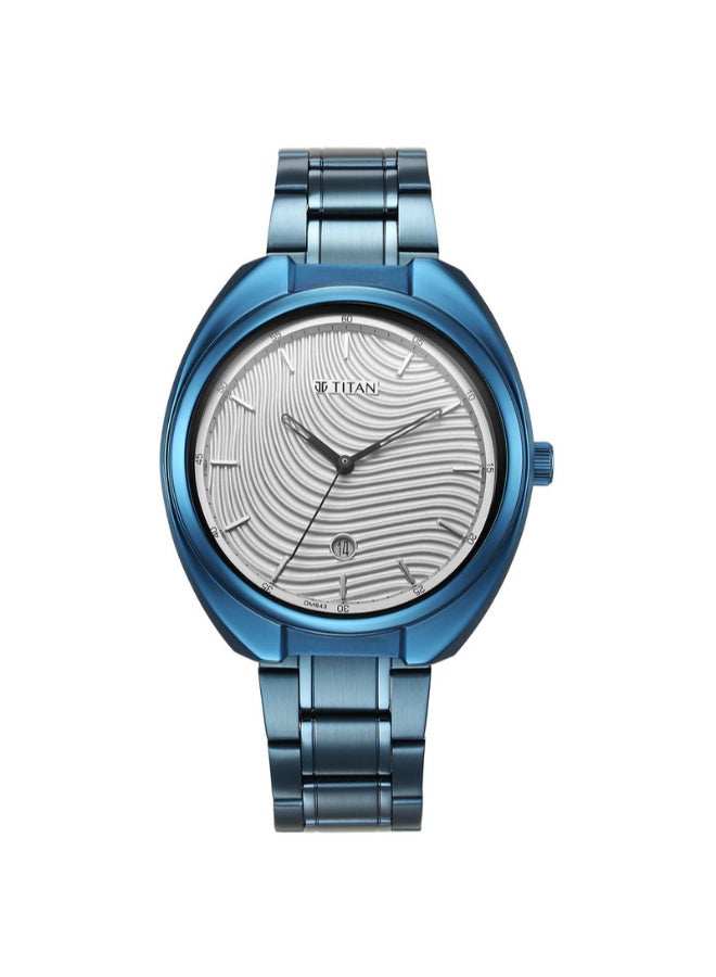 TITAN Men Analog Oval Shape Stainless Steel Wrist Watch - 1887QM02 - 46.5 Mm - Image 1