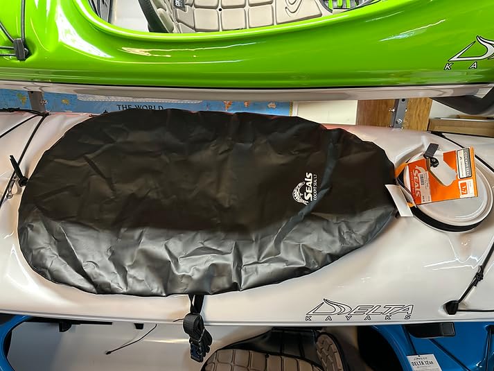 Seals Kayak Cockpit Cover with Hull Strap, Black, 1.4 I Made in USA | Storage & Transport Cover for Kayaks - Image 3