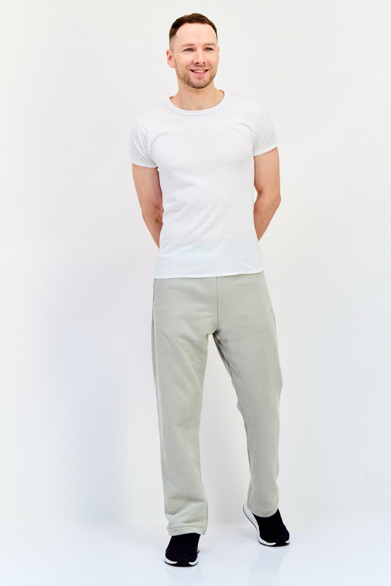 Adidas Men Sportswear Fit Basketball Sweatpants, Sage Green  - Image 4