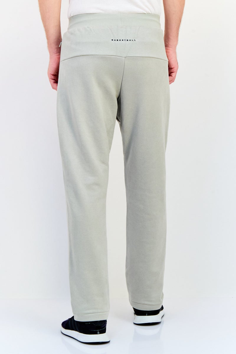 Adidas Men Sportswear Fit Basketball Sweatpants, Sage Green  - Image 3