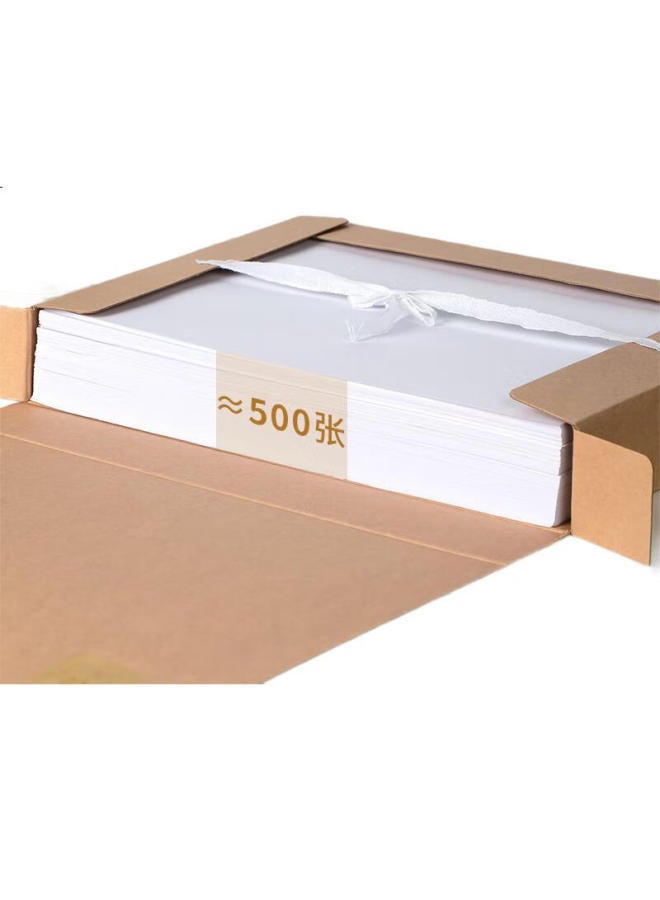 Deli 10 Pieces 50Mm 340G Acid-Free Kraft Paper File Boxes, Thickened Plastic Accounting Archive Boxes, Exam Storage, 5612 - Image 2