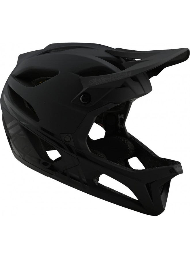 Troy Lee Designs Troy Lee Designs Stage MIPS Stealth Full-Face Mountain Bike Helmet. Max Ventilation Lightweight EPP EPS Racing Downhill DH BMX MTB - Adult Men Women Unisex (Midnight, MD/LG)  - Image 3