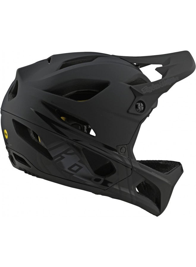 Troy Lee Designs Troy Lee Designs Stage MIPS Stealth Full-Face Mountain Bike Helmet. Max Ventilation Lightweight EPP EPS Racing Downhill DH BMX MTB - Adult Men Women Unisex (Midnight, MD/LG)  - Image 5
