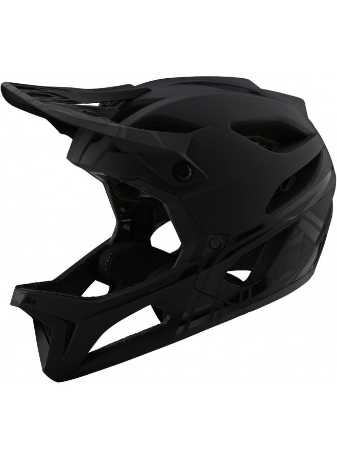 Troy Lee Designs Troy Lee Designs Stage MIPS Stealth Full-Face Mountain Bike Helmet. Max Ventilation Lightweight EPP EPS Racing Downhill DH BMX MTB - Adult Men Women Unisex (Midnight, MD/LG)  - Image 1