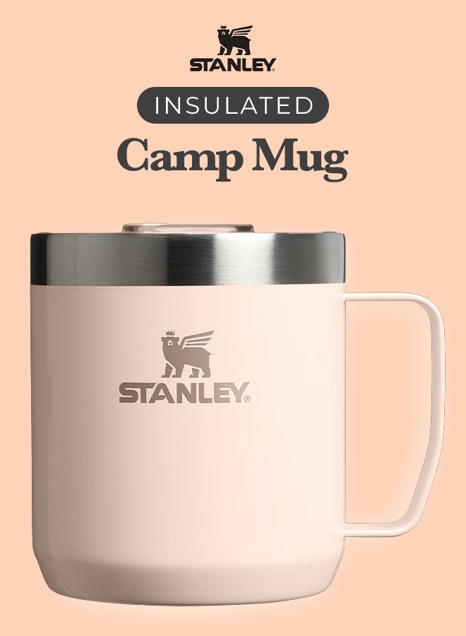 Stanley Legendary Camp Mug 12.5 oz | Insulated Stainless Steel Coffee Mug with Press-Fit Lid | Keeps Drinks Hot or Cold | BPA-Free | Rose Gold - Image 1