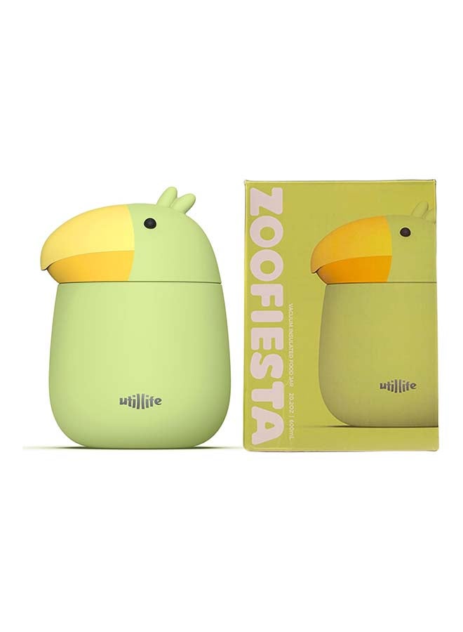 Utilife Zoofiesta Kids Insulated Food Jar - Toucan - Vacuum Thermos for Hot & Cold Meals - Image 1