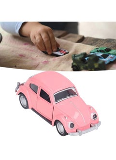 Dilwe 1:36 Diecast Metal Car 3 Colors Model Vintage Pull Back Car Toy Vehicle Collection For Kids (Dark Pink)  - Image 3