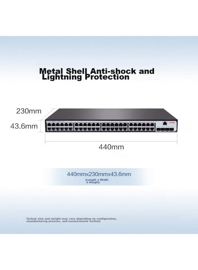 H3c 48 Gigabit Ethernet Ports + 4 Sfp+ Ports Full Gigabit Layer 2 Fully Managed Enterprise-grade Network Switch, Visual Management/ipv6/aggregation/vlan S1850v3-52p - Image 1