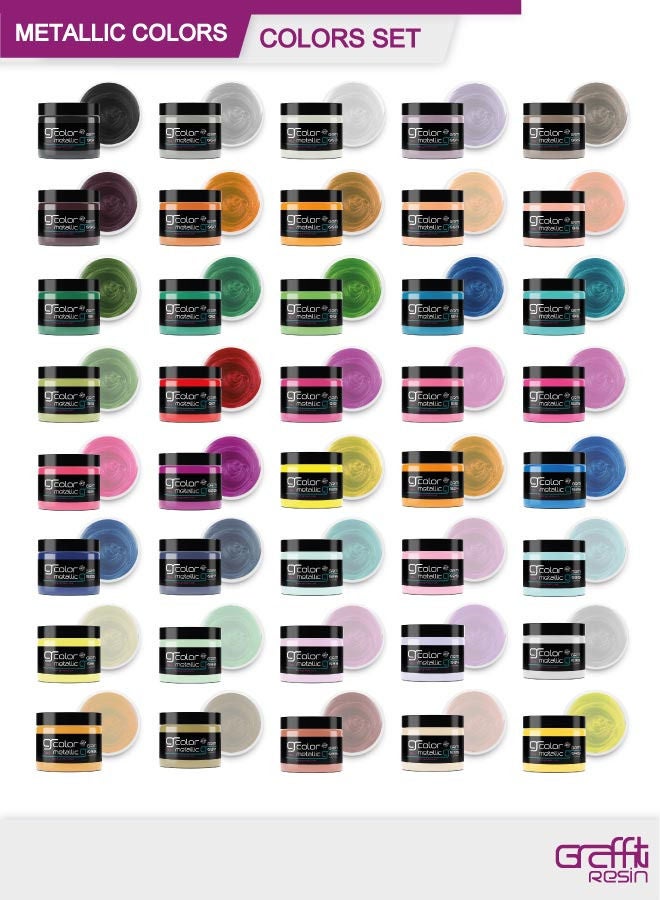 جرافيتي ريزن ميتاليك ذهبي معتق - Image 3