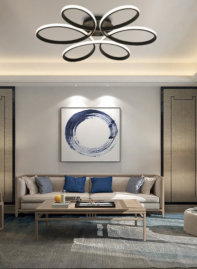 Modern creative and unique bedroom with flower nordic design living room ultra-bright-shaped decoration Bedroom living room corridor fashionable ceiling lamp - Image 2