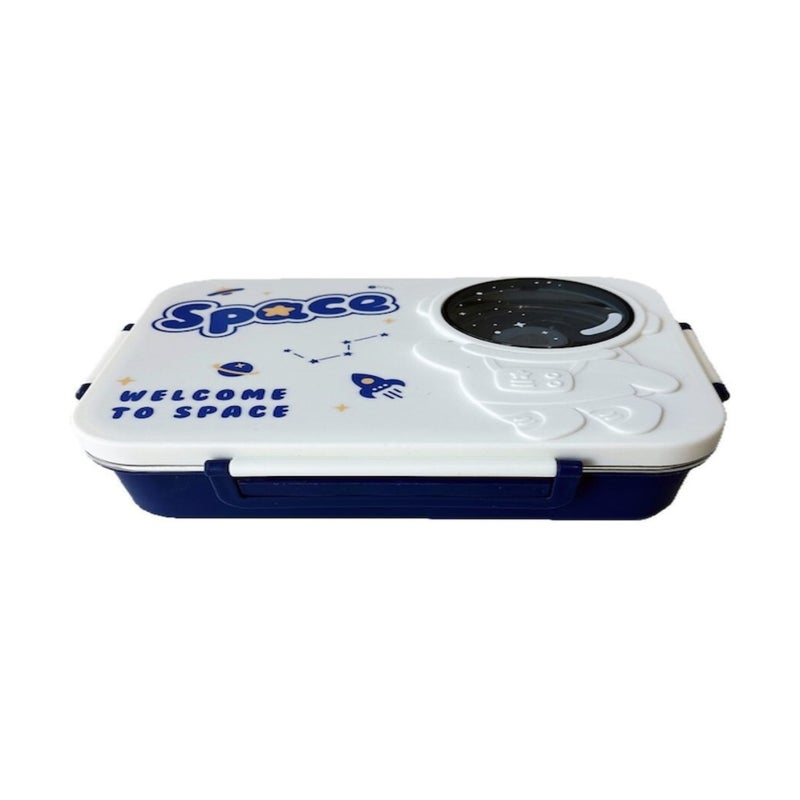 Astronaut lunch box: food-grade stainless steel insulated bento box with soup bowl, compartmentalized meal box for students and office workers - Image 1