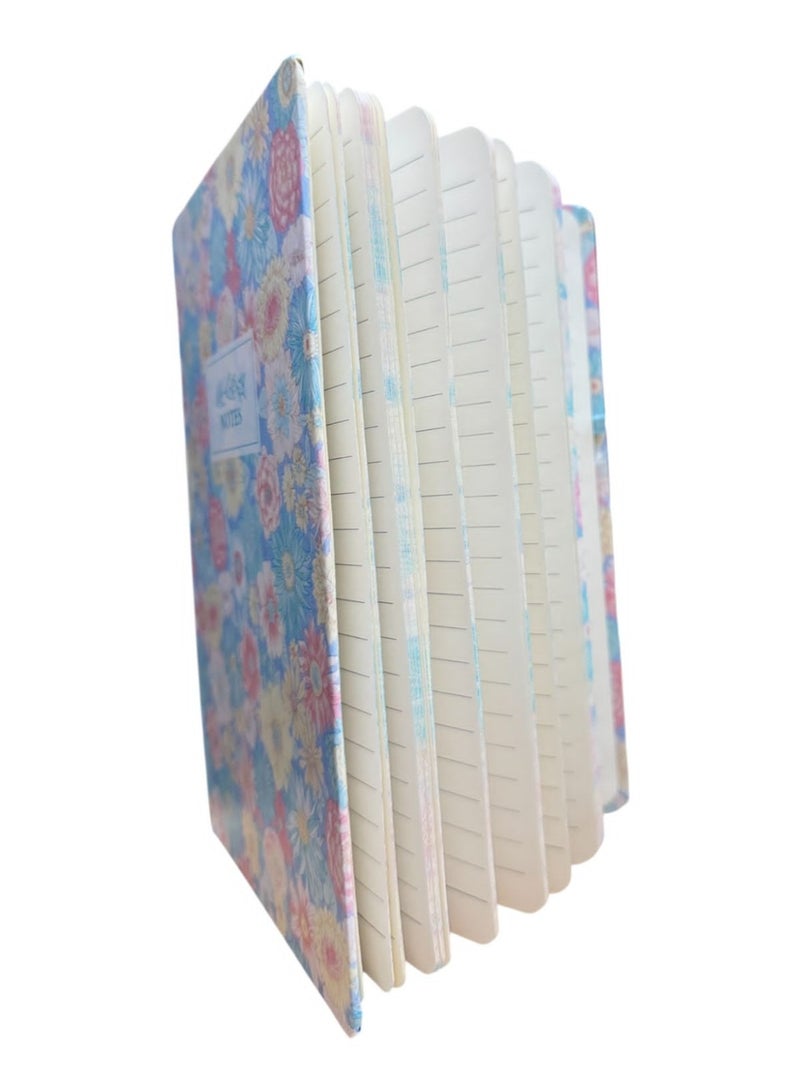 Generic Floral Hardcover Notebook with Elastic Band A5  - Image 2