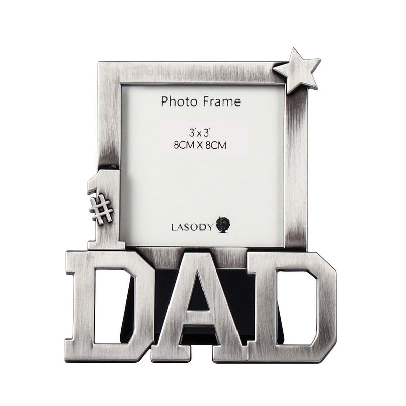LASODY Dad Picture Frame-Dad gifts,Dad Gifts From Daughter,Dad Birthday Gifts 3x3 inch - Image 1