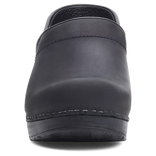 Dansko Women’s Professional Slip-On Clogs –Rocker Sole and Arch Support for Comfort-Ideal for Nursing, Food Service, Healthcare Black Oiled 10.5-11 Narrow US - Image 5