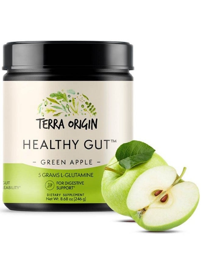 Terra Origin - Healthy Gut Green Apple ; 30Servings With Lglutamine Zinc Glucosamine Slippery Elm Bark Marshmallow Root And More! - Image 1