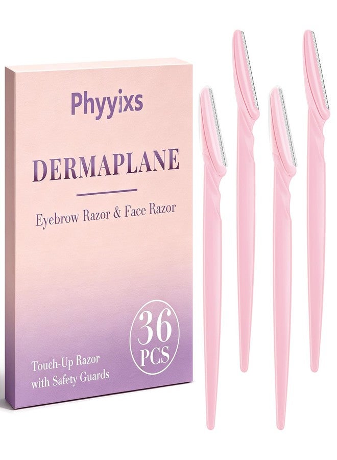 Phyyixs 36 Pcs Dermaplaning Tool and Face Razors for Women, Safe & Easy Peach Fuzz Remover, Eyebrow Razor with Protective Covers for Men & Women, Beauty & Personal Care, Stocking Stuffers (Blush) - Image 1