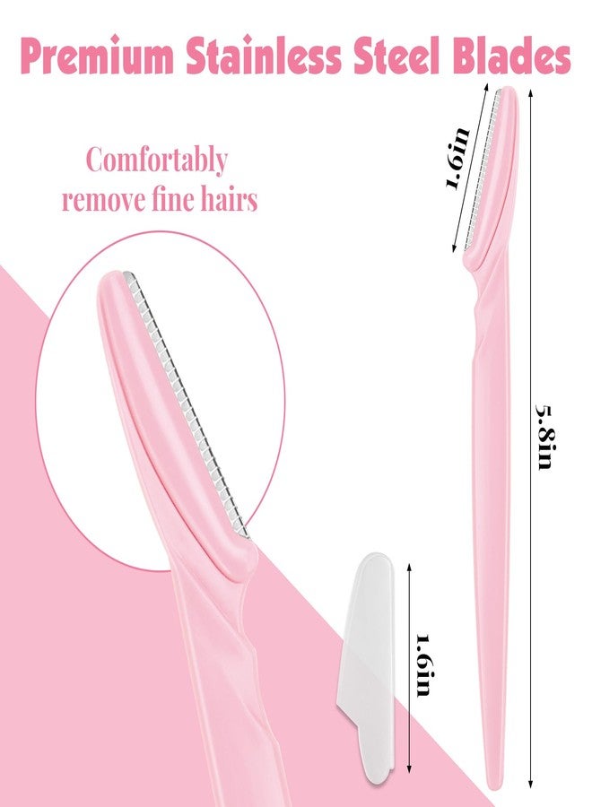 Phyyixs 36 Pcs Dermaplaning Tool and Face Razors for Women, Safe & Easy Peach Fuzz Remover, Eyebrow Razor with Protective Covers for Men & Women, Beauty & Personal Care, Stocking Stuffers (Blush) - Image 2