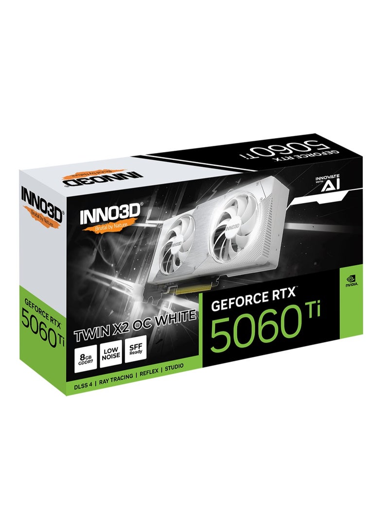 اينو3 دي GeForce RTX 5060 Ti Twin X2 OC WHITE 8GB GDDR7 - Image 1
