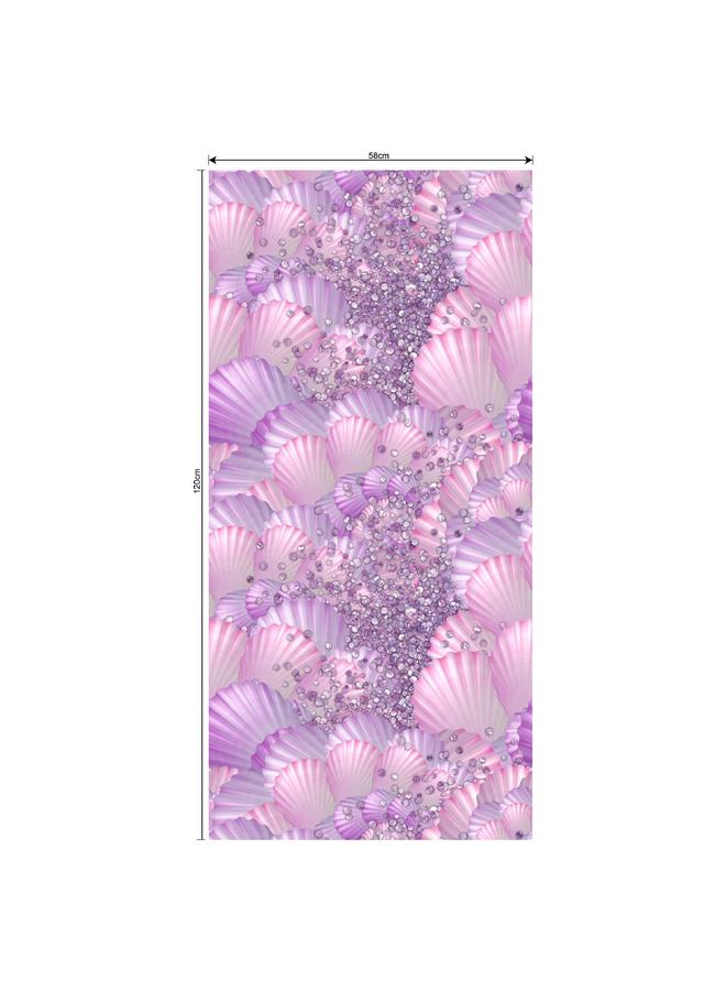 الأزرق جي دبليو 58*120 سم ملصق الزجاج الكهروستاتيكي الأوروبي التظليل الحمام ملصق تعديل النافذة 081-105 - Image 1