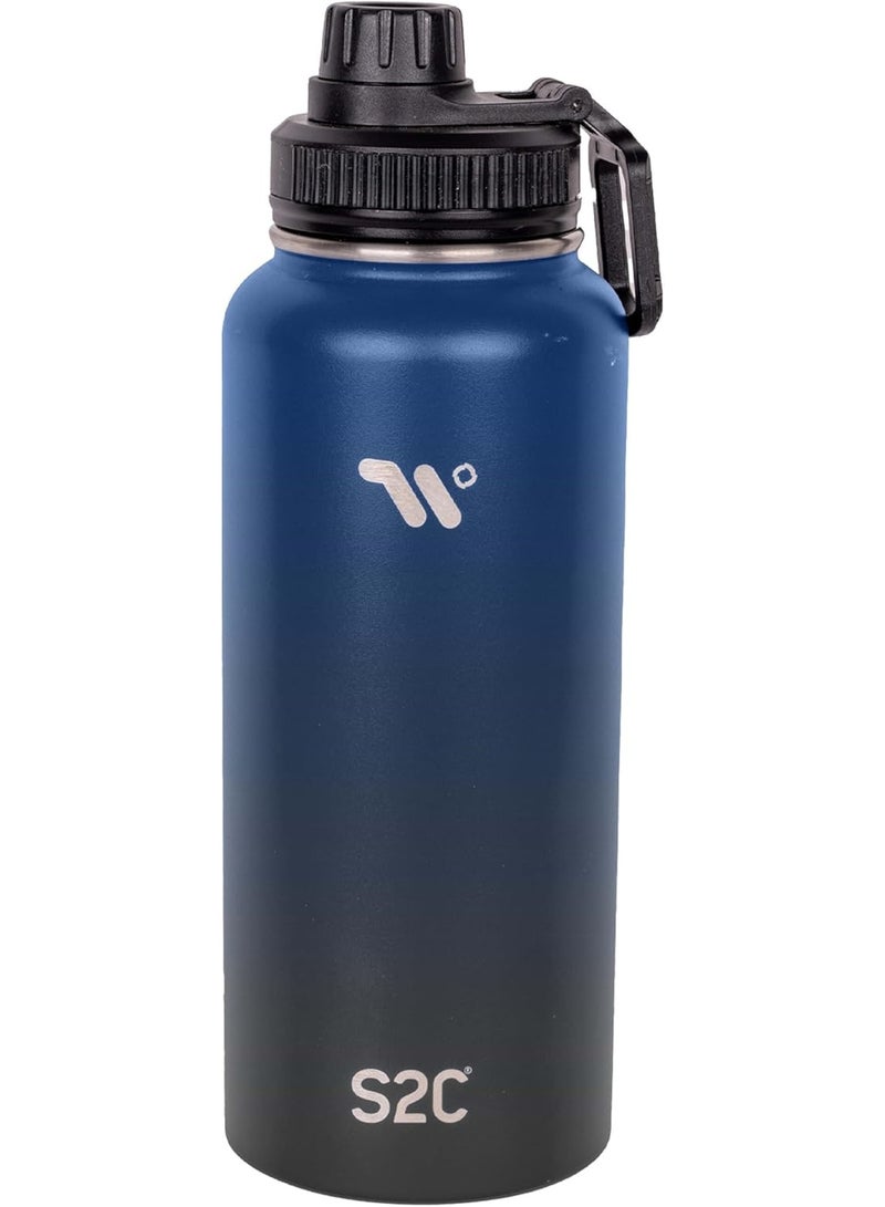 S2C Stainless Steel Water Bottle 1L (32oz) - Double Wall Vacuum Insulated, Leakproof, BPA-Free, Perfect for Gym, Travel with Spout Lid -Thermos Water Flask for Hot Water - Image 5