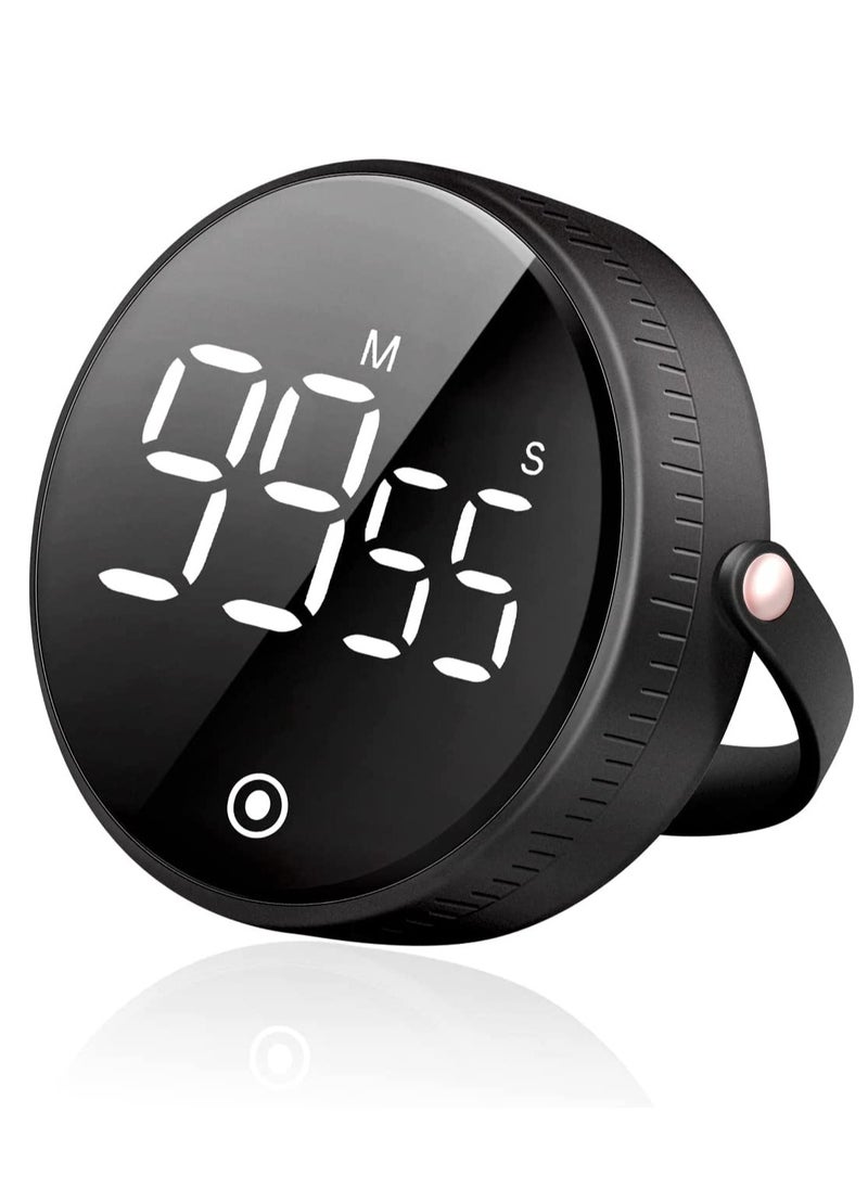 Digital Kitchen Timer - Magnetic Countdown Timer with Large LED Display, Digital Timer, Visual Timer Timer, Convenient for Cooking, Exercise, Teaching, Suitable for Kids and Elderly (Black) - pzsku/ZF51CD7F02A105A8E0551Z/45/_/1701156578/2280c96f-69ba-4678-9697-f1306659cb3d