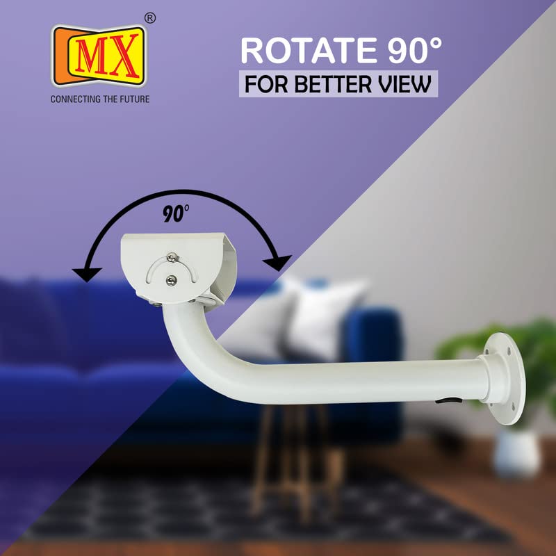 MX Long CCTV Security Camera Mount Bracket, Adjustable Universal Camera Wall Mounting Bracket - Image 4