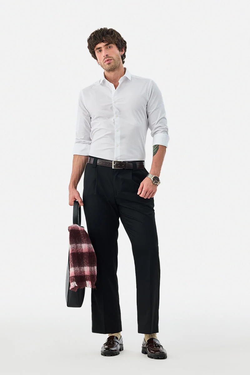 SNITCH 100% Cotton Slim Fit Luxe Shirt