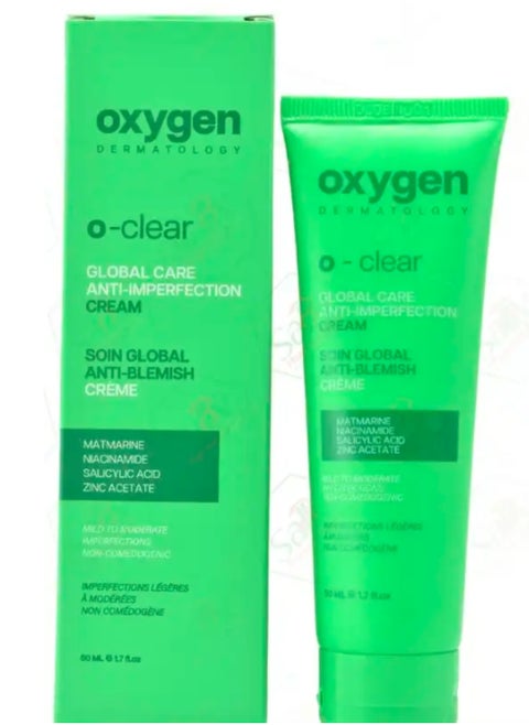 OXYGEN O-CLEAR GLOBAL CARE ANTI-IMPEREFACTION CREAM 50ML