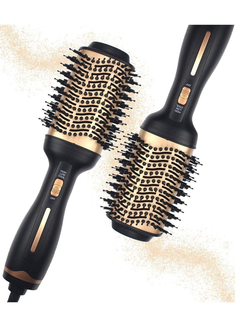 Hot Air Brush,Hair Dryer Brush, Professional Hair Dryer & Volumizer 3 in 1 Upgrade Anti-Scald Negative Ionic Technology Hair Straightener Brush,Salon Negative Ion Ceramic Electric Blow Dryer - Image 1
