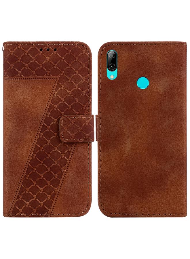 Zaboon Case For Huawei P smart 2019 Seven-shaped Embossed Leather Phone Case - Image 1
