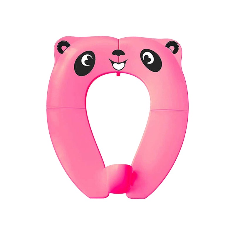 Portable Foldable Baby Potty Seat Baby Toilet Seat with Ergonomical Design Cute Pattern for Standard Toilet Travel Home Use Baby Toddlers - Image 1