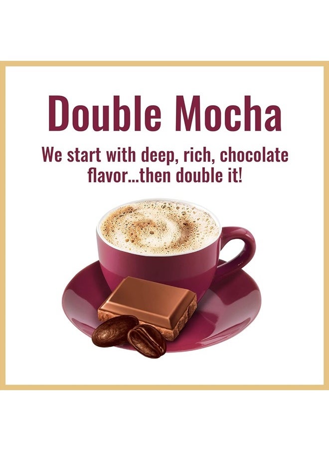 Hills Bros - Instant Double Mocha Cappuccino Mix, Easy to Use, Enjoy Coffeehouse Flavor from Home, Frothy, Rich Chocolate, Brown, 16 Oz - Image 1