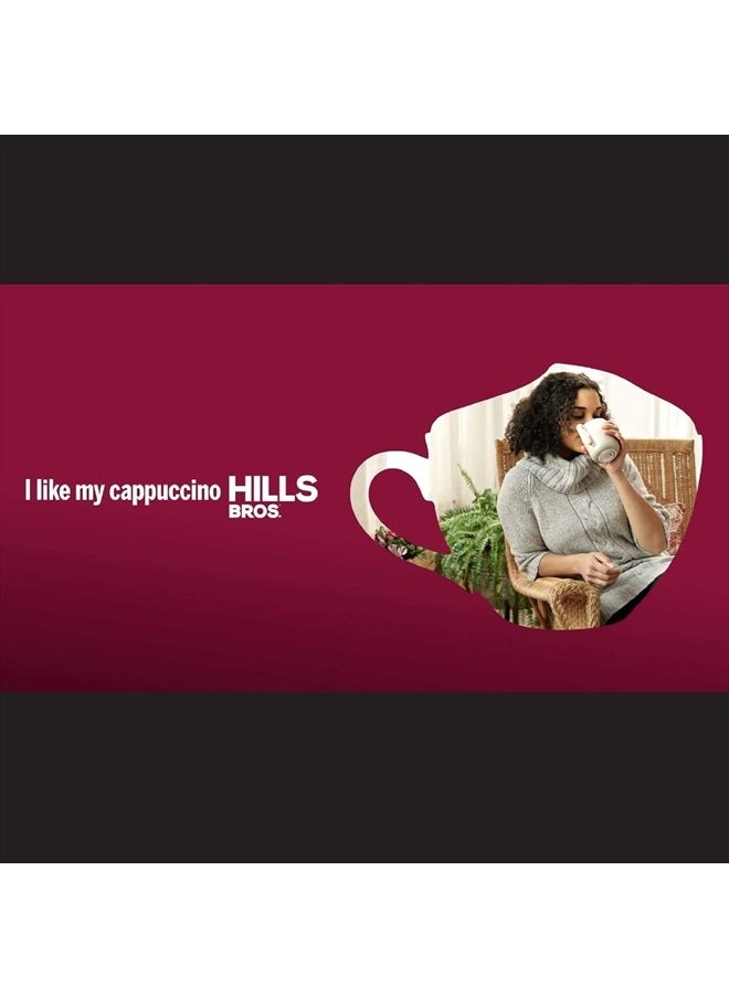 Hills Bros - Instant Double Mocha Cappuccino Mix, Easy to Use, Enjoy Coffeehouse Flavor from Home, Frothy, Rich Chocolate, Brown, 16 Oz - Image 1