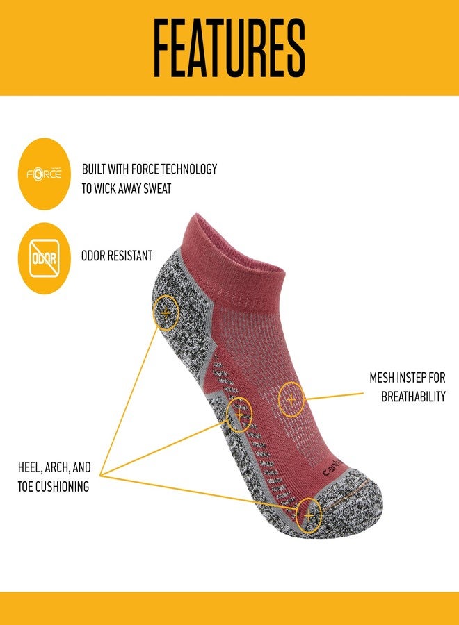 كارهارت جوارب كارهاارت النسائية متوسطة الوزن قصيرة الرقبة، عبوة من 3 جوارب، لون زبدة التفاح، مقاس متوسط - Image 2