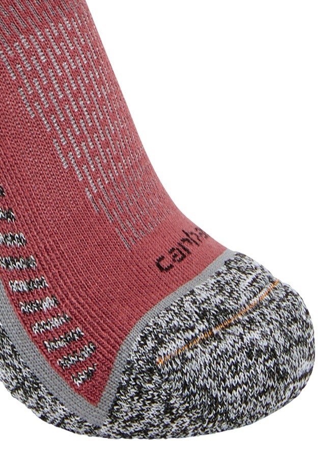 كارهارت جوارب كارهاارت النسائية متوسطة الوزن قصيرة الرقبة، عبوة من 3 جوارب، لون زبدة التفاح، مقاس متوسط - Image 3