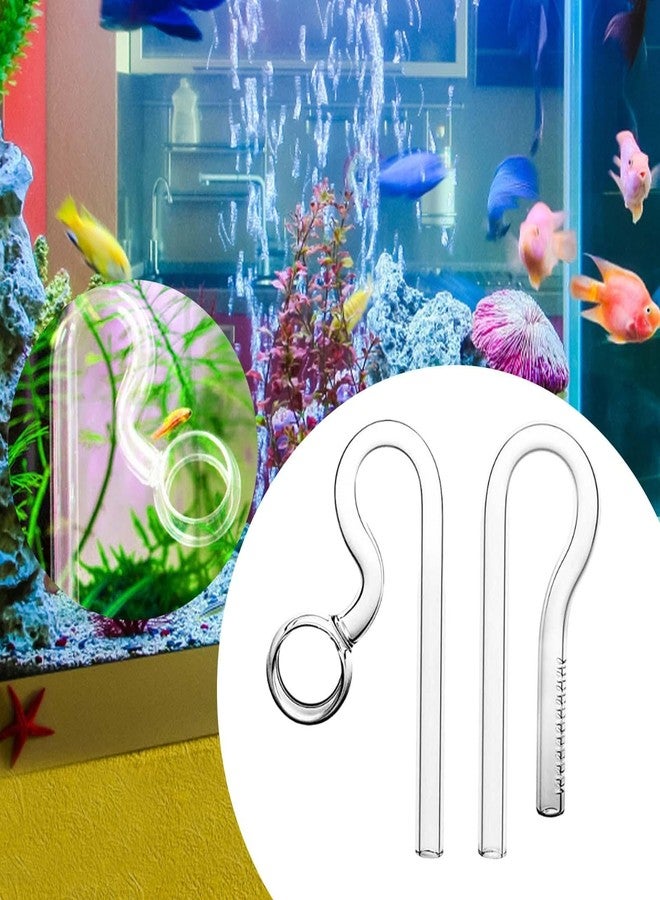 Leefasy Aquarium Lily Tube Glass Lily Pipe in in/Out Clear Remove Oil Easy to Clean with Surface Skimmer Fish Tank Filter, 13mm - Image 3