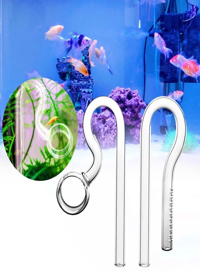 Leefasy Aquarium Lily Tube Glass Lily Pipe in in/Out Clear Remove Oil Easy to Clean with Surface Skimmer Fish Tank Filter, 13mm - Image 4