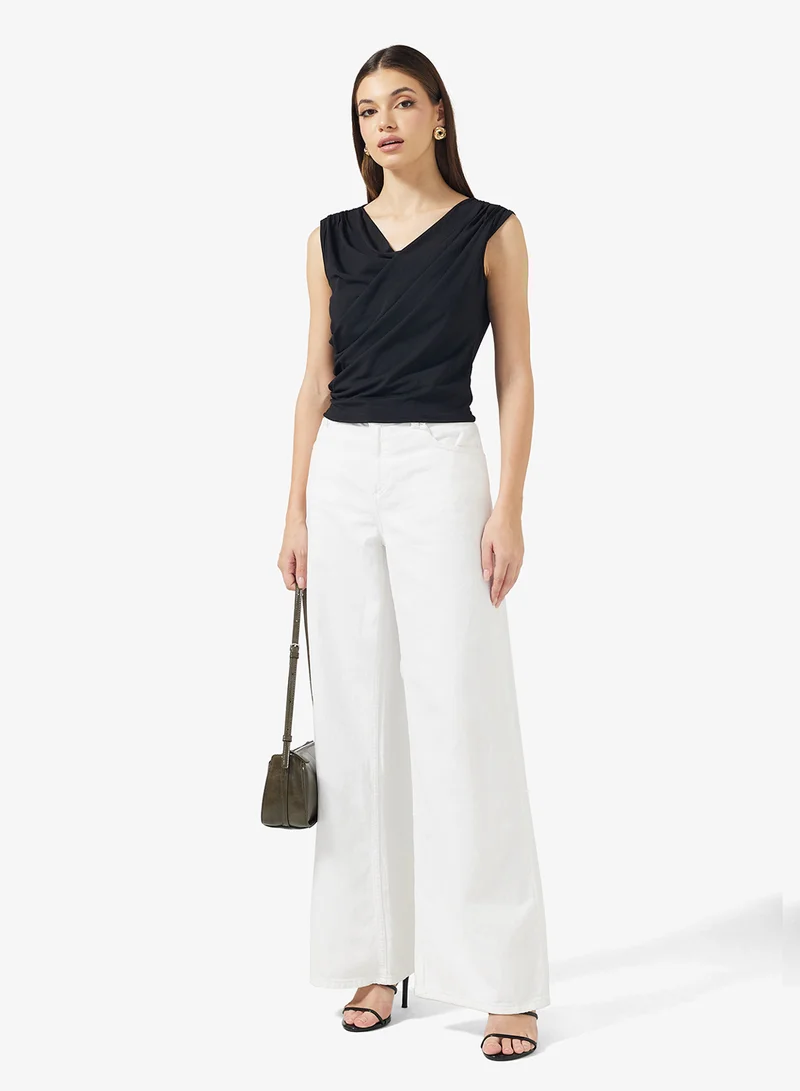 ELLA Off Shoulder Ruched Top
