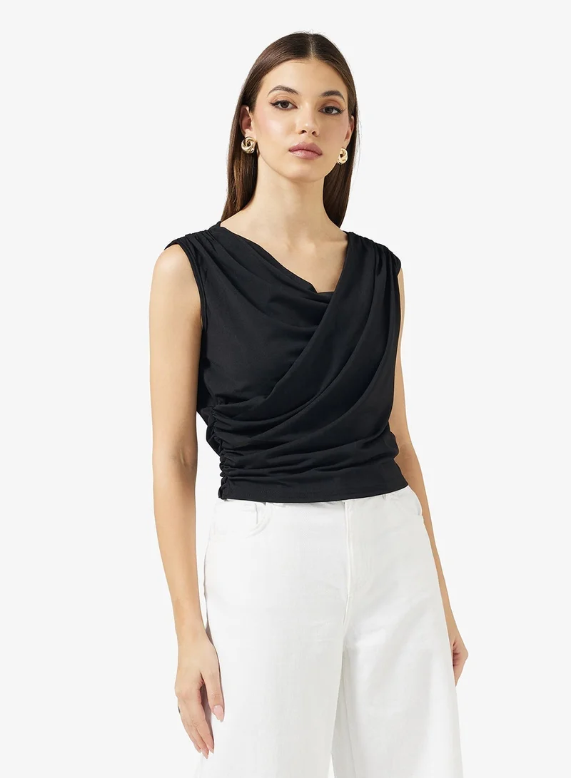 ELLA Off Shoulder Ruched Top