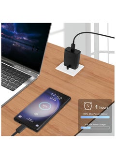 Somerfield 45W Travel Adapter, Super-Fast Charging (UK Plug with USB Type-C Cable), Black  - Image 5