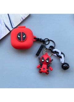Arabest 1 x 5 pcs Dinosaur Silicone Case for Samsung Galaxy Buds2/live/pro Red No. 1 + pendant 