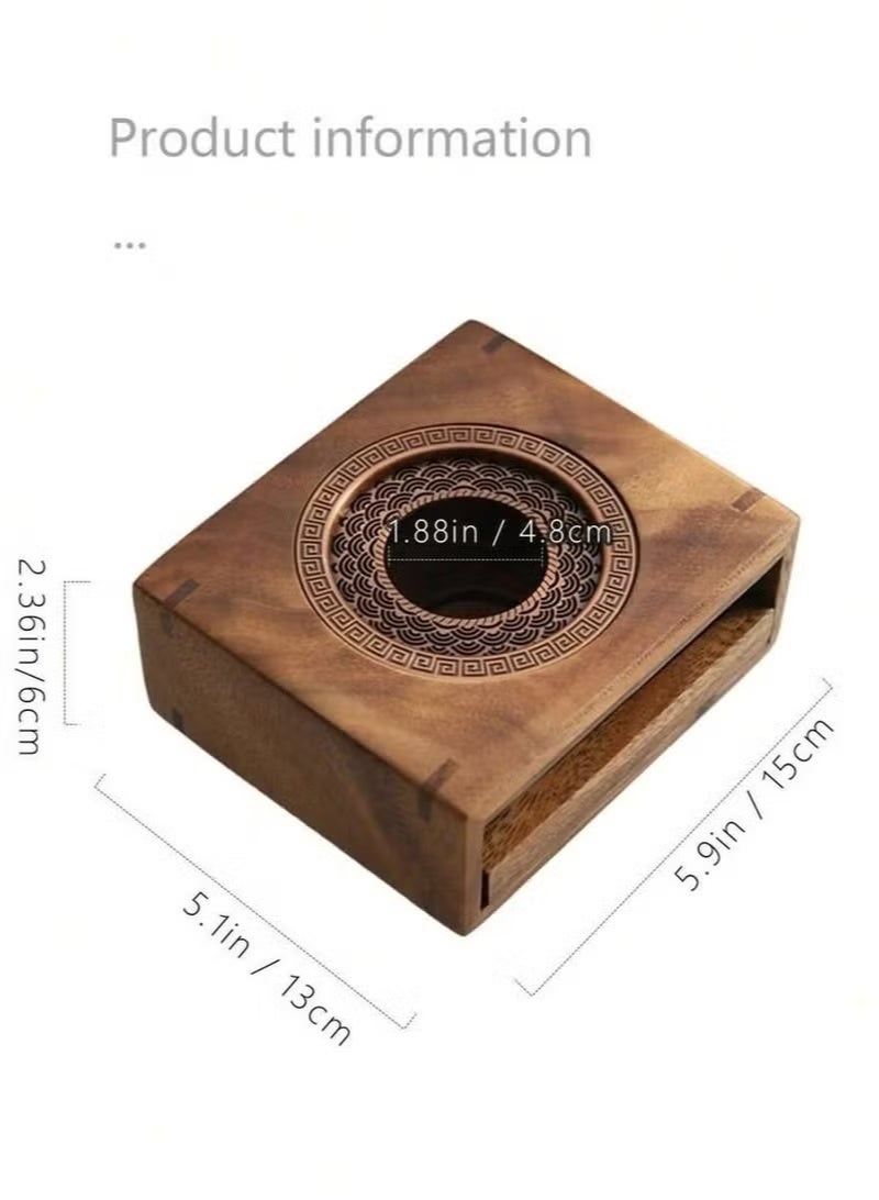 nookly Wooden Teapot Warmer Candle Tea Warmer, Teapot Heating Base Tea Light Heater for Coffee Milk Tea Home Office Tea Rituals - Image 4