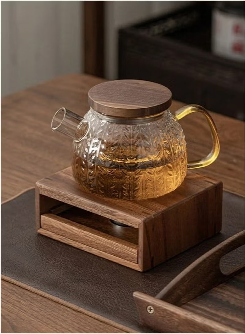 nookly Wooden Teapot Warmer Candle Tea Warmer, Teapot Heating Base Tea Light Heater for Coffee Milk Tea Home Office Tea Rituals - Image 2