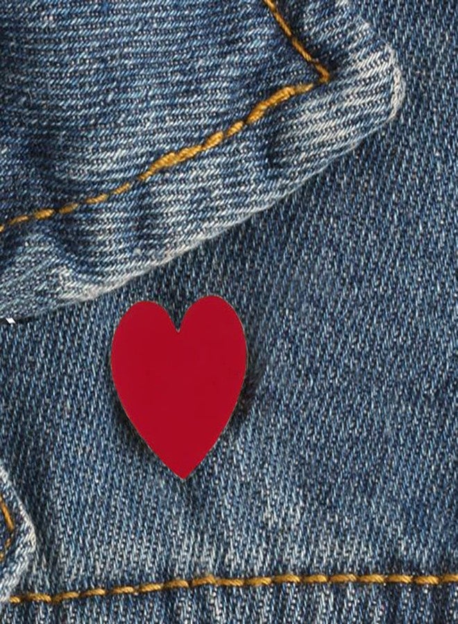 فوندريزينغ فور أ كوز جمع التبرعات لقضية نبيلة - دبوس صغير من السيليكون على شكل قلب - هدية للتوعية بأمراض القلب وعيد الحب - بروش أحمر - Image 4