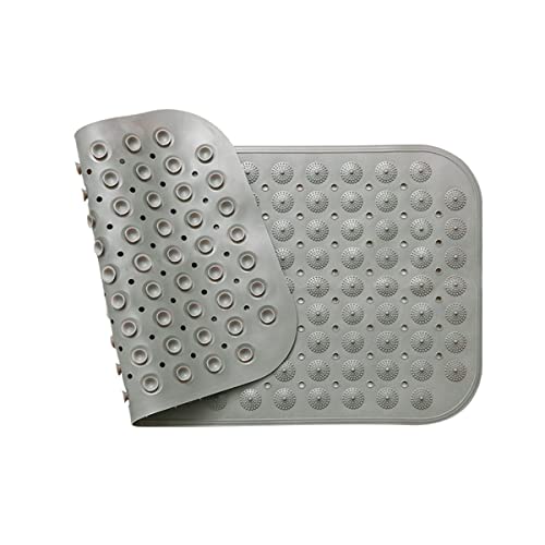 VHKD PVC Bathroom mats Anti Slip Bathroom mat Non Slip Bath Anti Skid Doormat Rectangle (Grey | 70 X 35) - Image 3