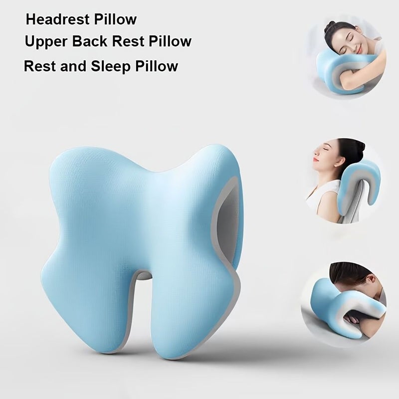 Blue Premium Reading Pillow Wedge for Office Chair Back Support - Image 2