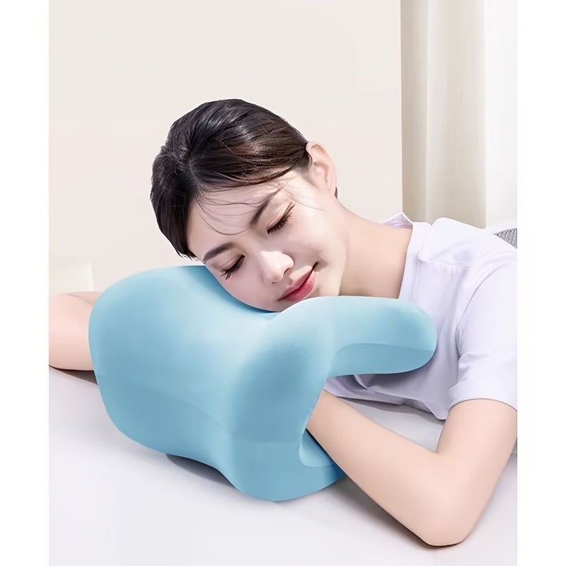 Blue Premium Reading Pillow Wedge for Office Chair Back Support - Image 3